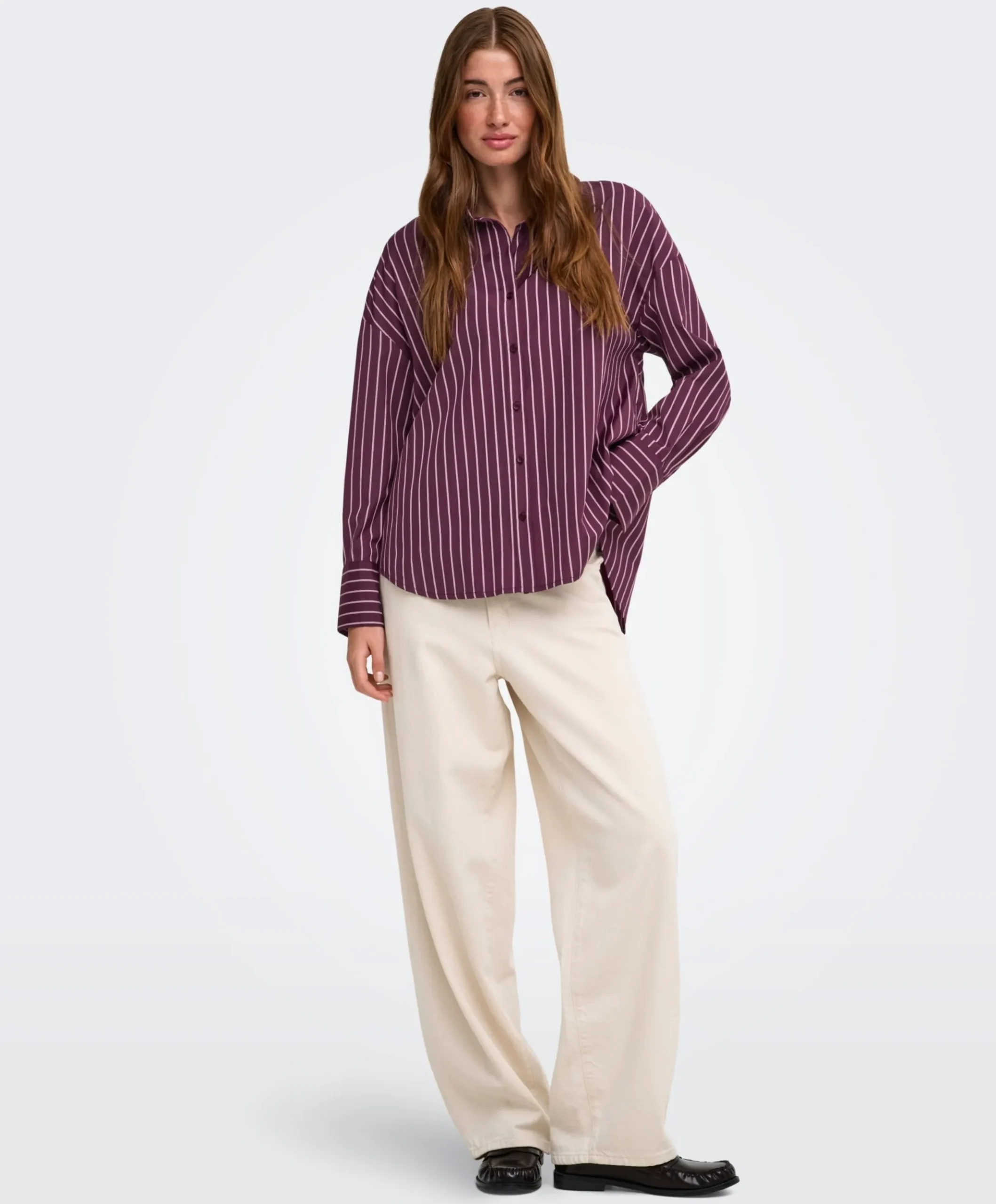 Dames blouse bordeaux