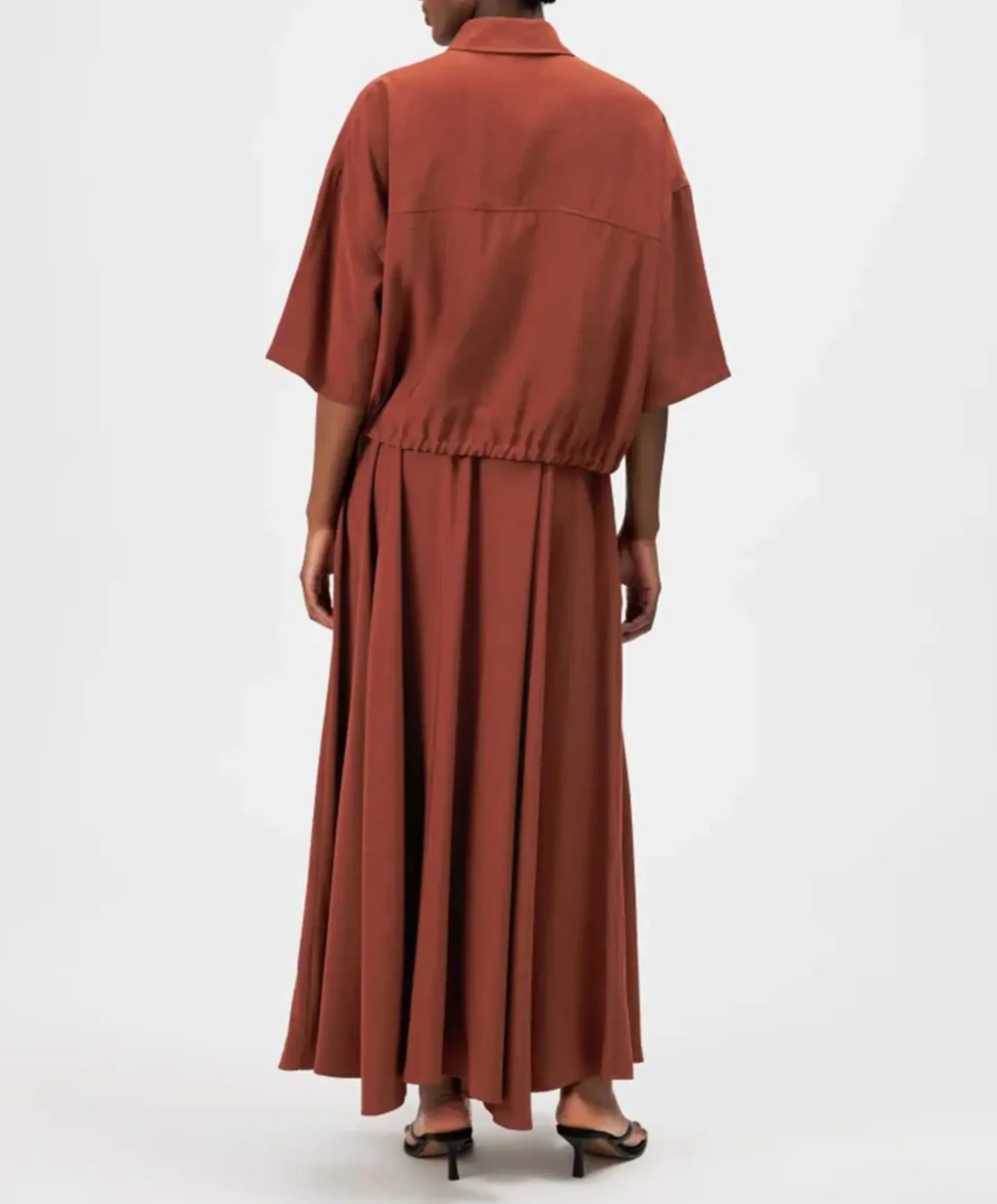 Dames blouse brique