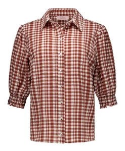 Dames blouse brique