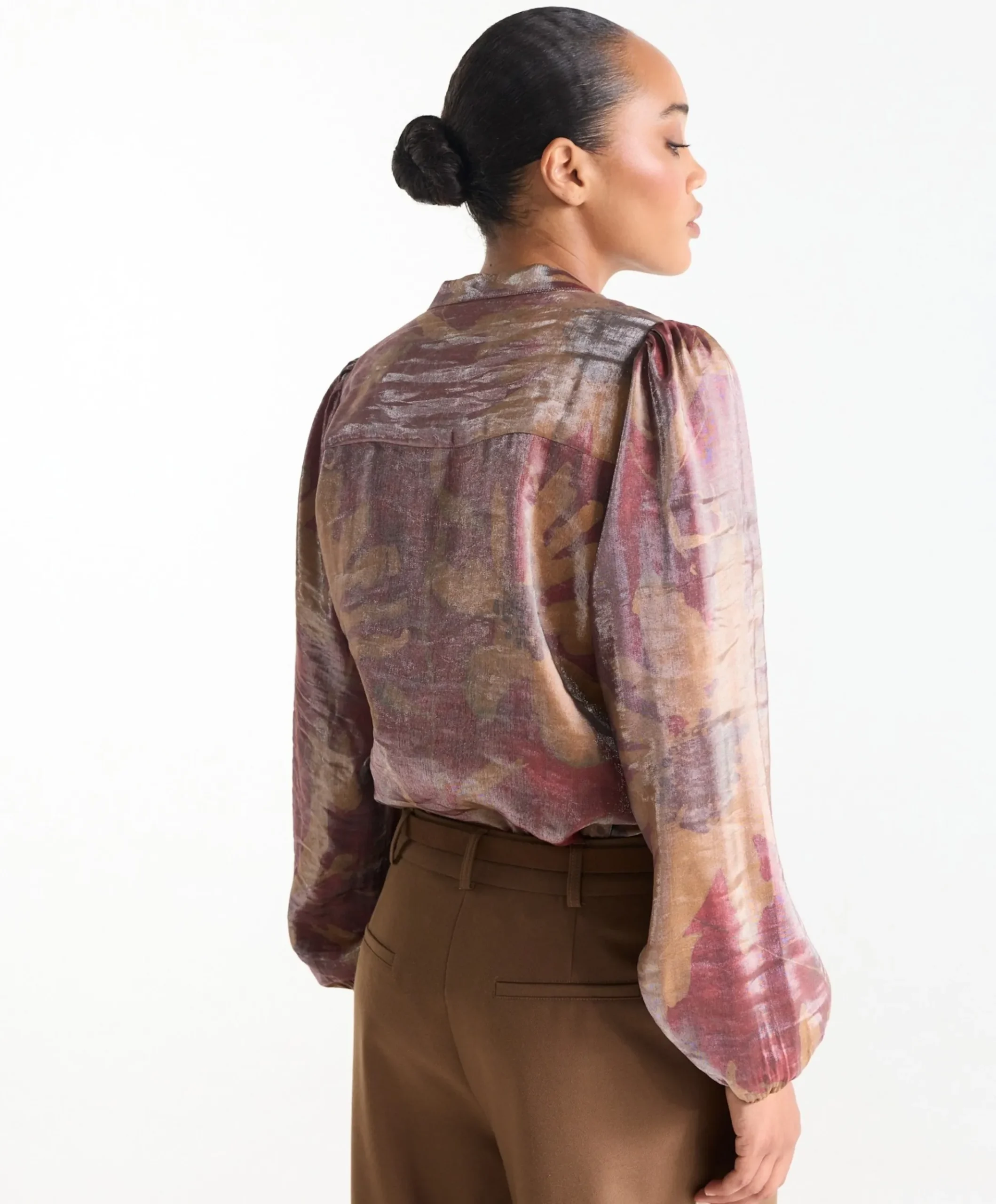 Dames blouse brique