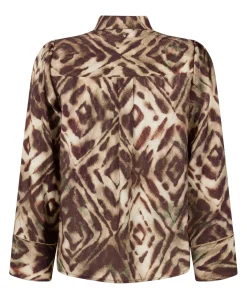 Dames blouse bruin