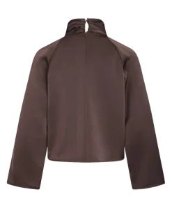 Dames blouse bruin