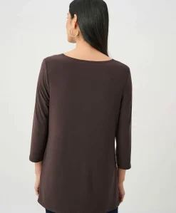 Dames blouse bruin