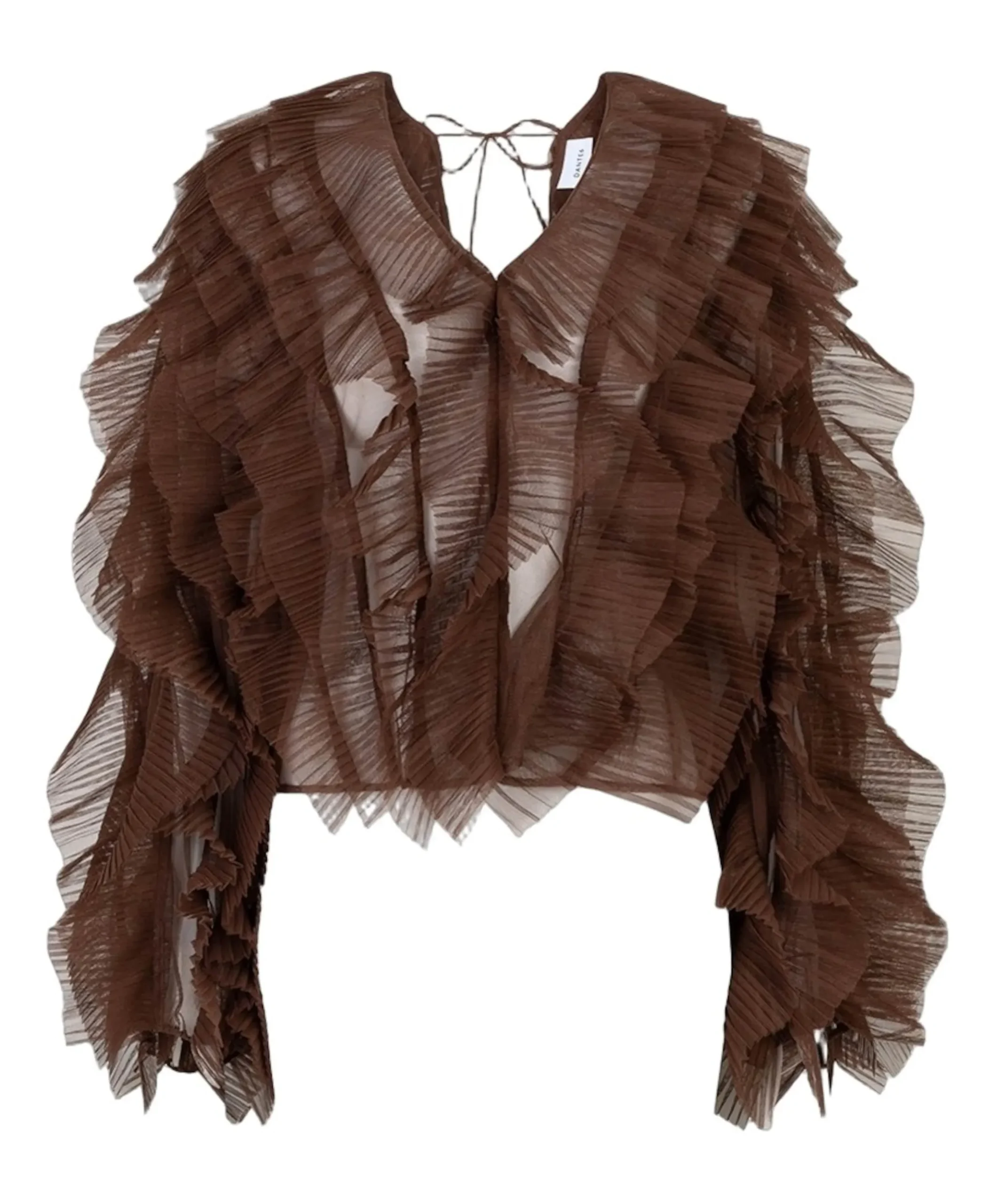 Dames blouse bruin