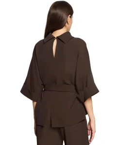 Dames blouse bruin