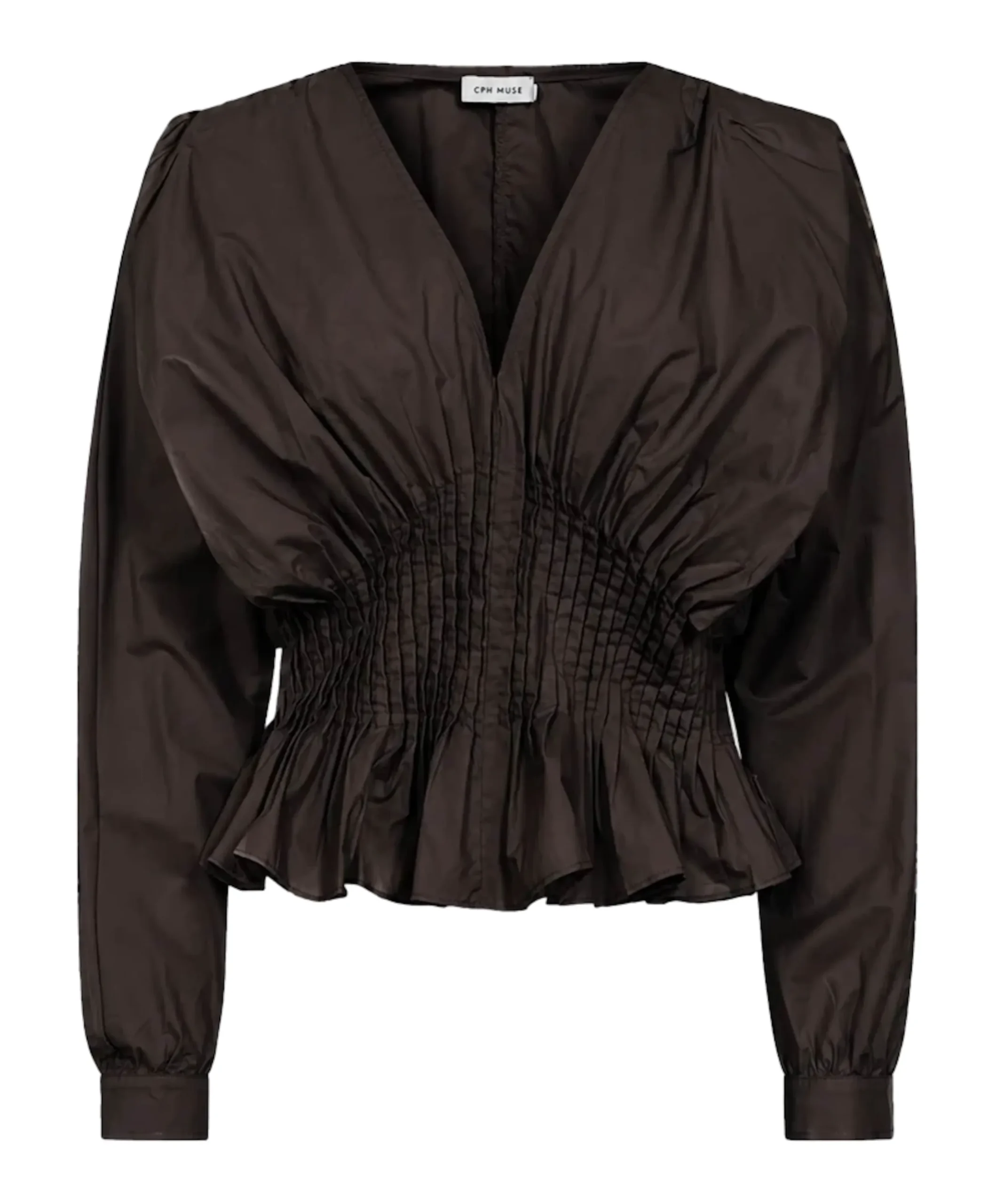 Dames blouse bruin