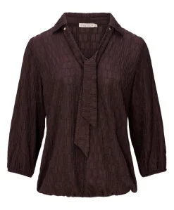 Dames blouse bruin