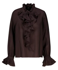 Dames blouse bruin