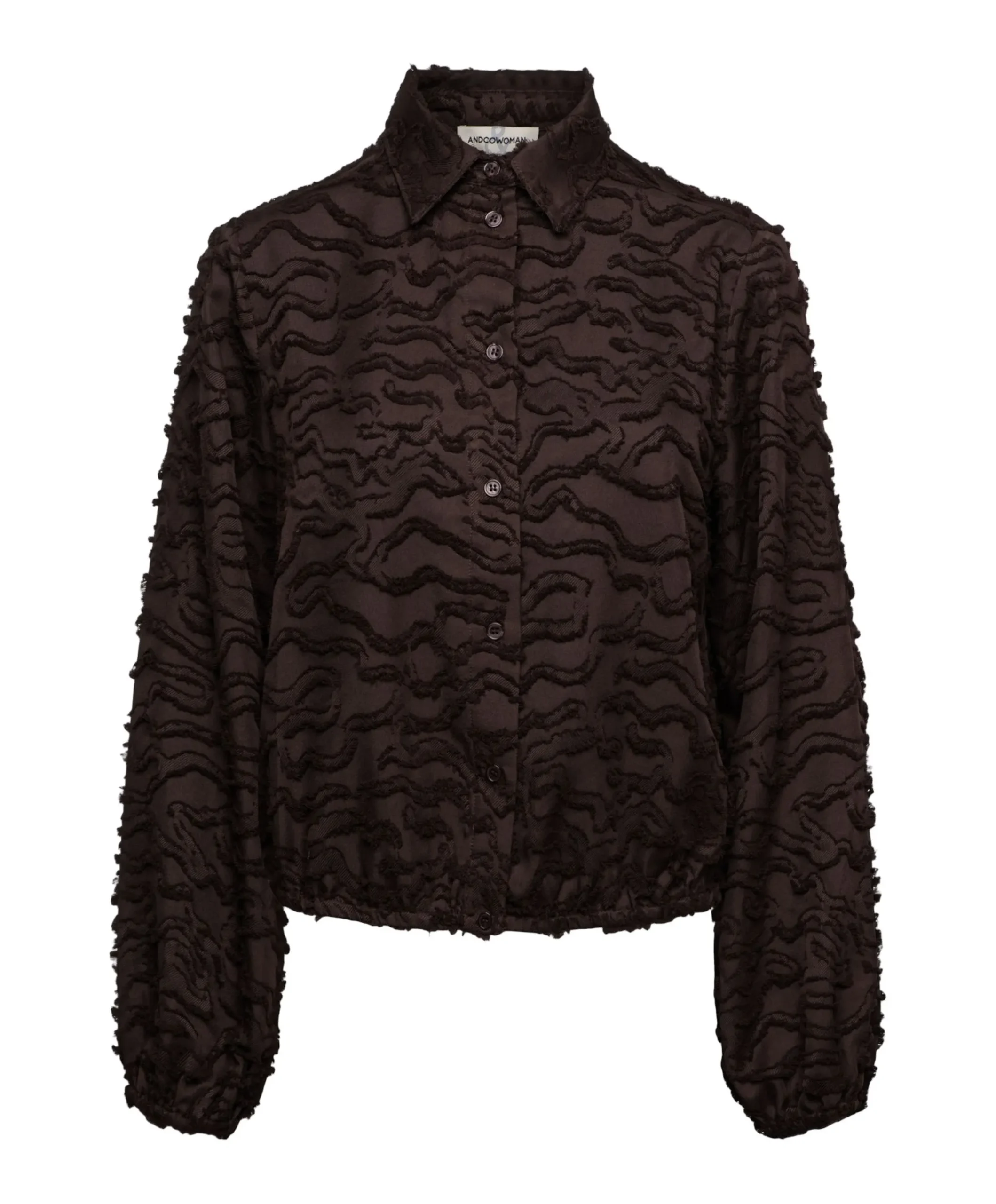 Dames blouse bruin