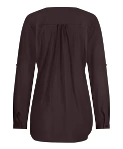 Dames blouse bruin
