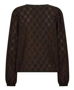 Dames blouse bruin