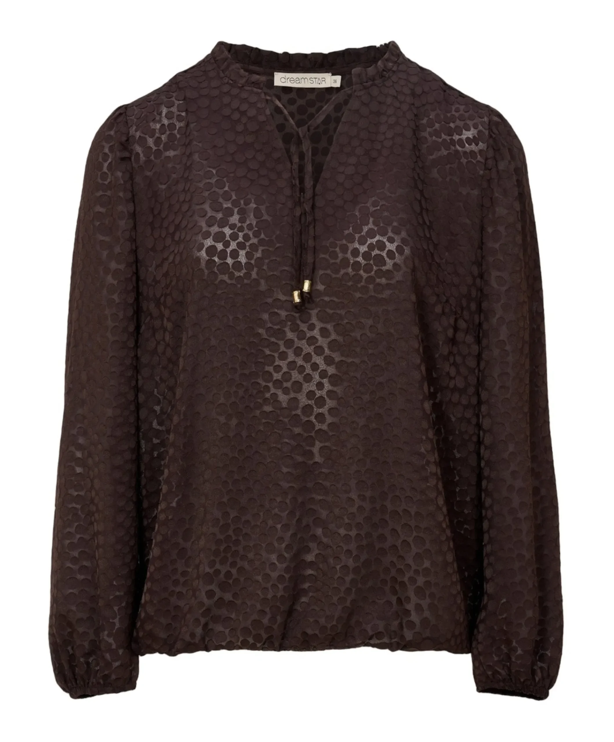 Dames blouse bruin