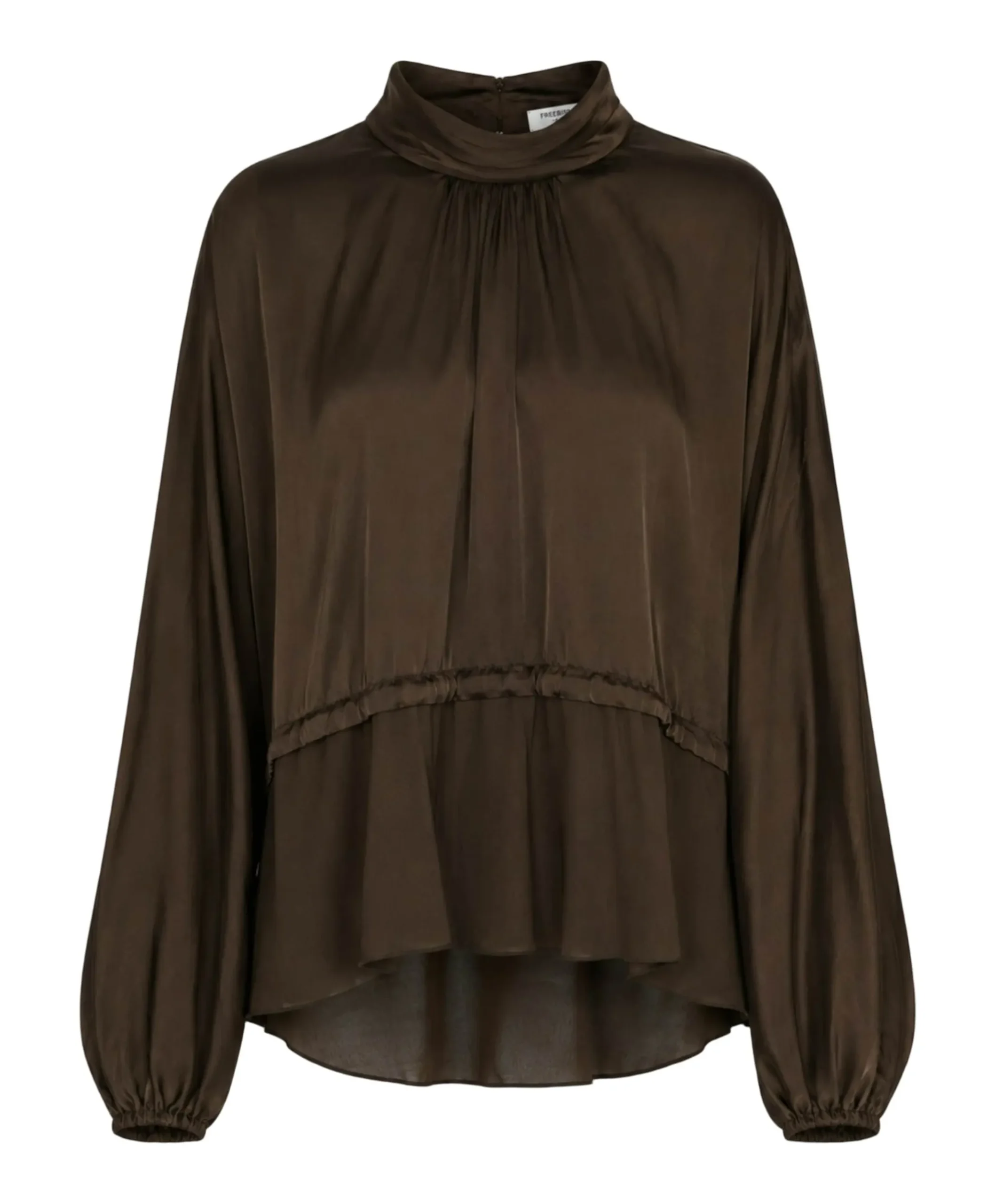 Dames blouse bruin