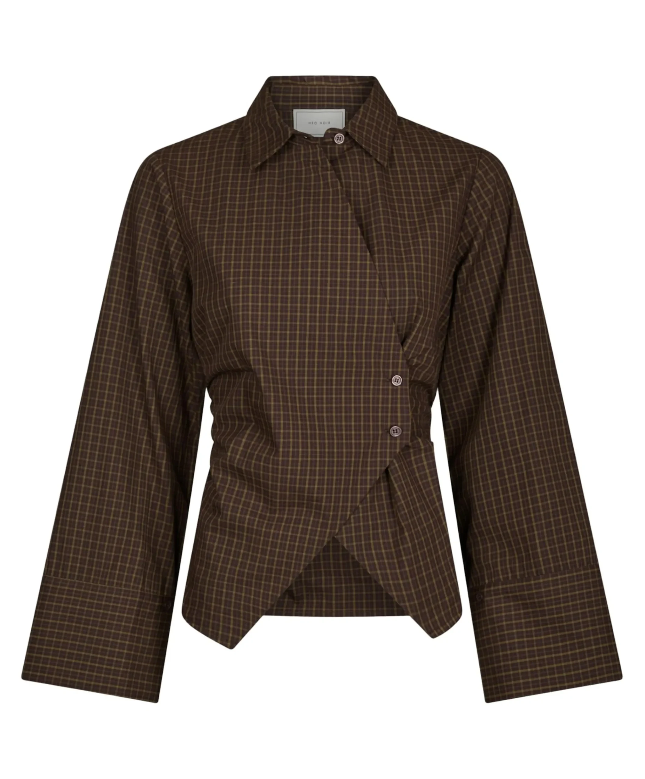 Dames blouse bruin
