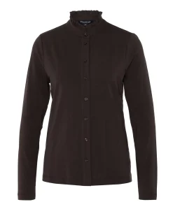 Dames blouse bruin