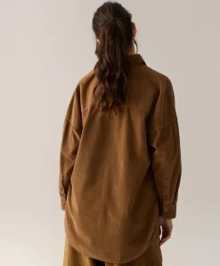 Dames blouse bruin