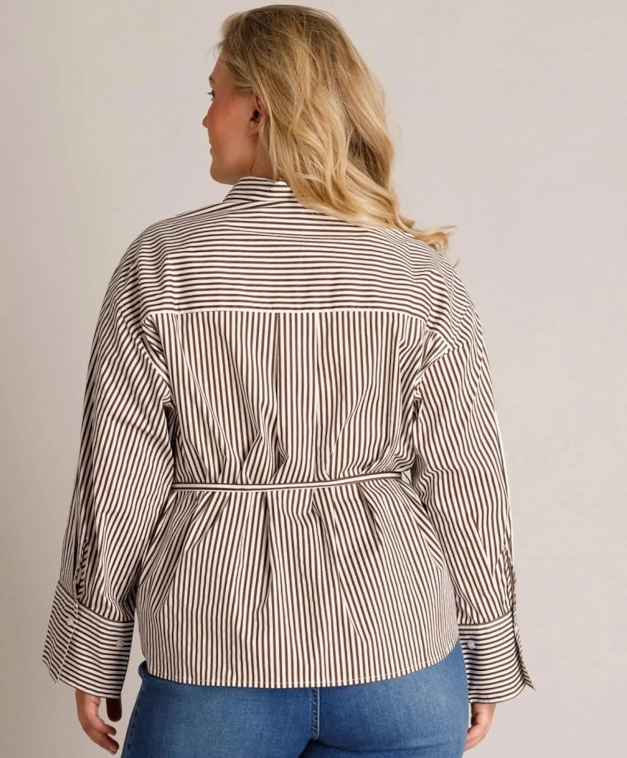 Dames blouse bruin