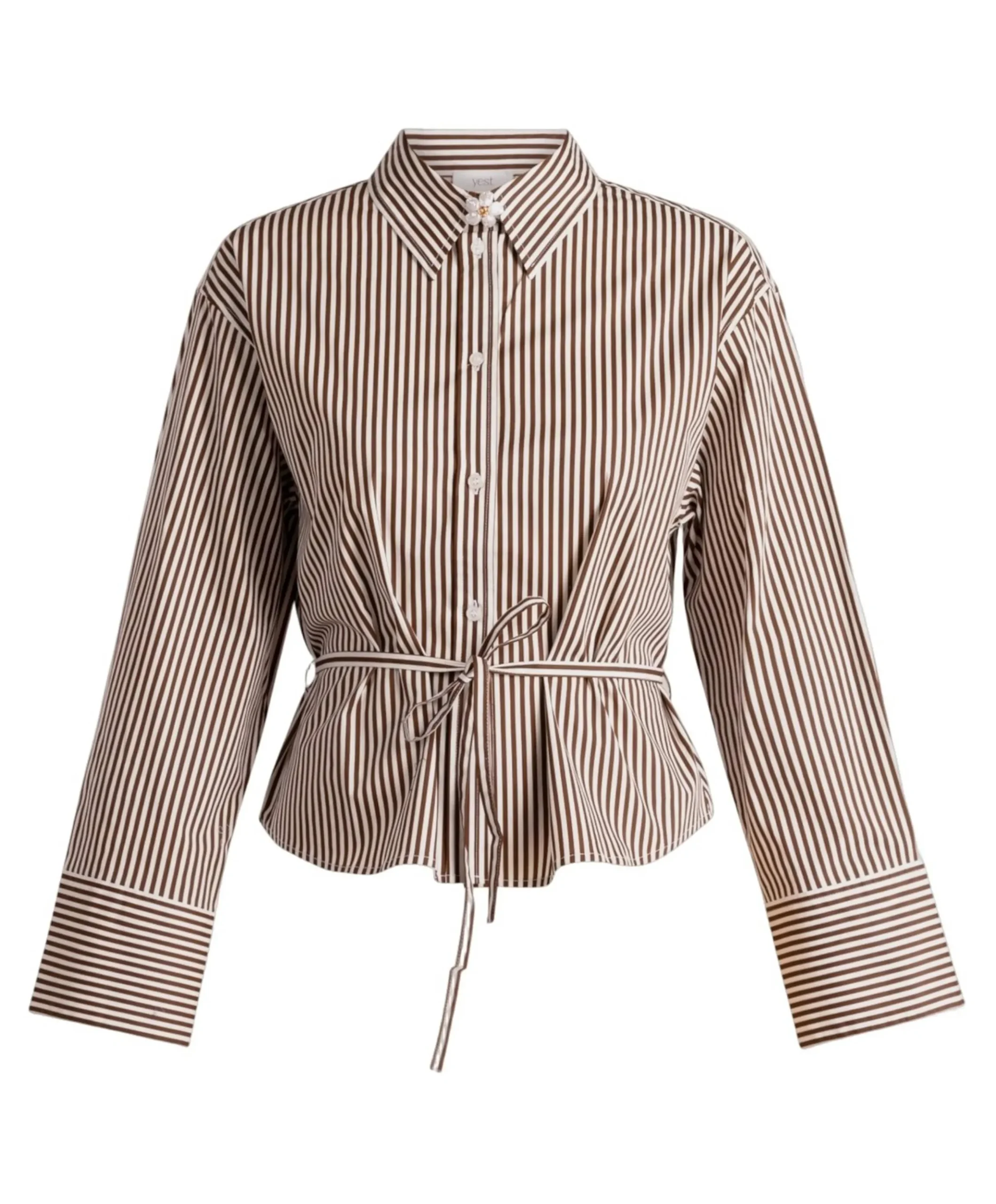 Dames blouse bruin