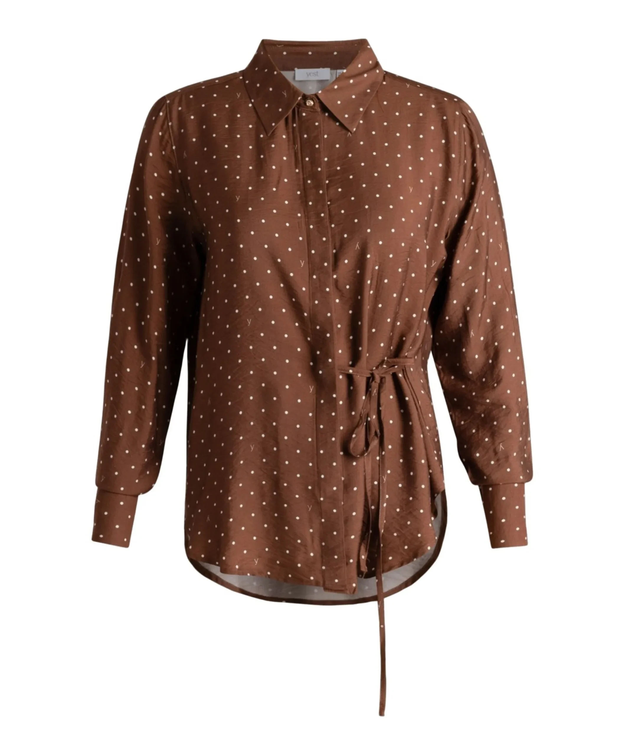 Dames blouse bruin