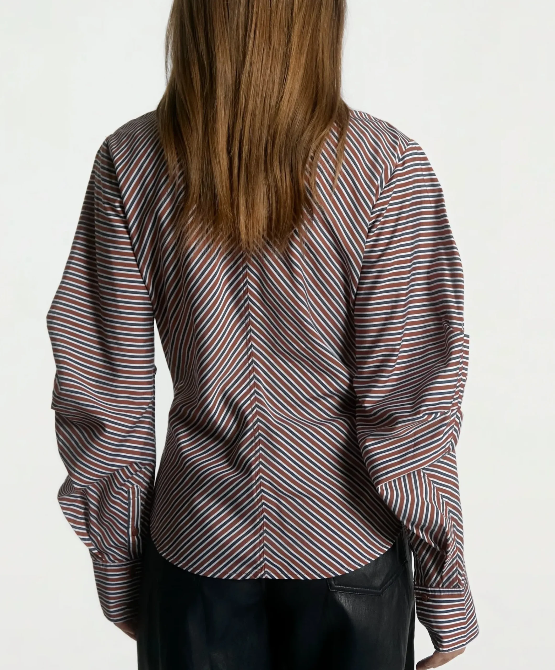 Dames blouse bruin