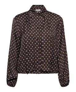 Dames blouse bruin