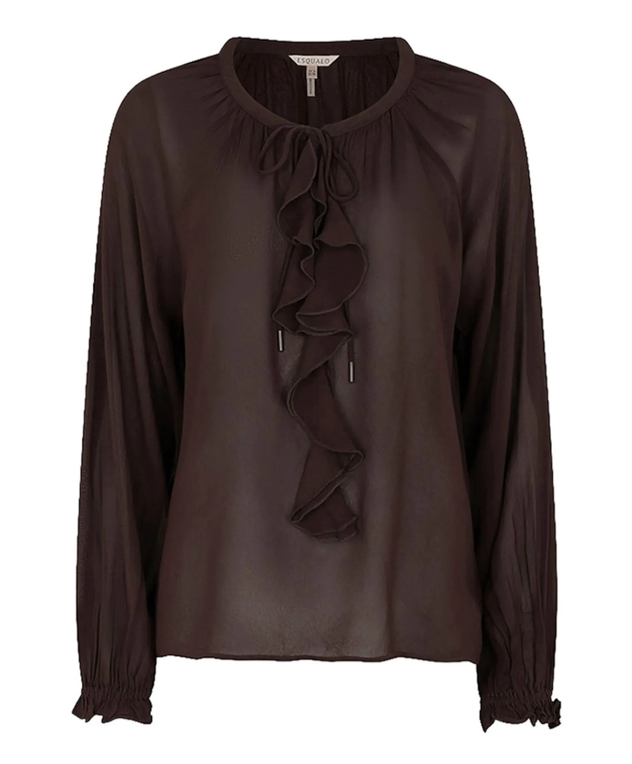 Dames blouse bruin
