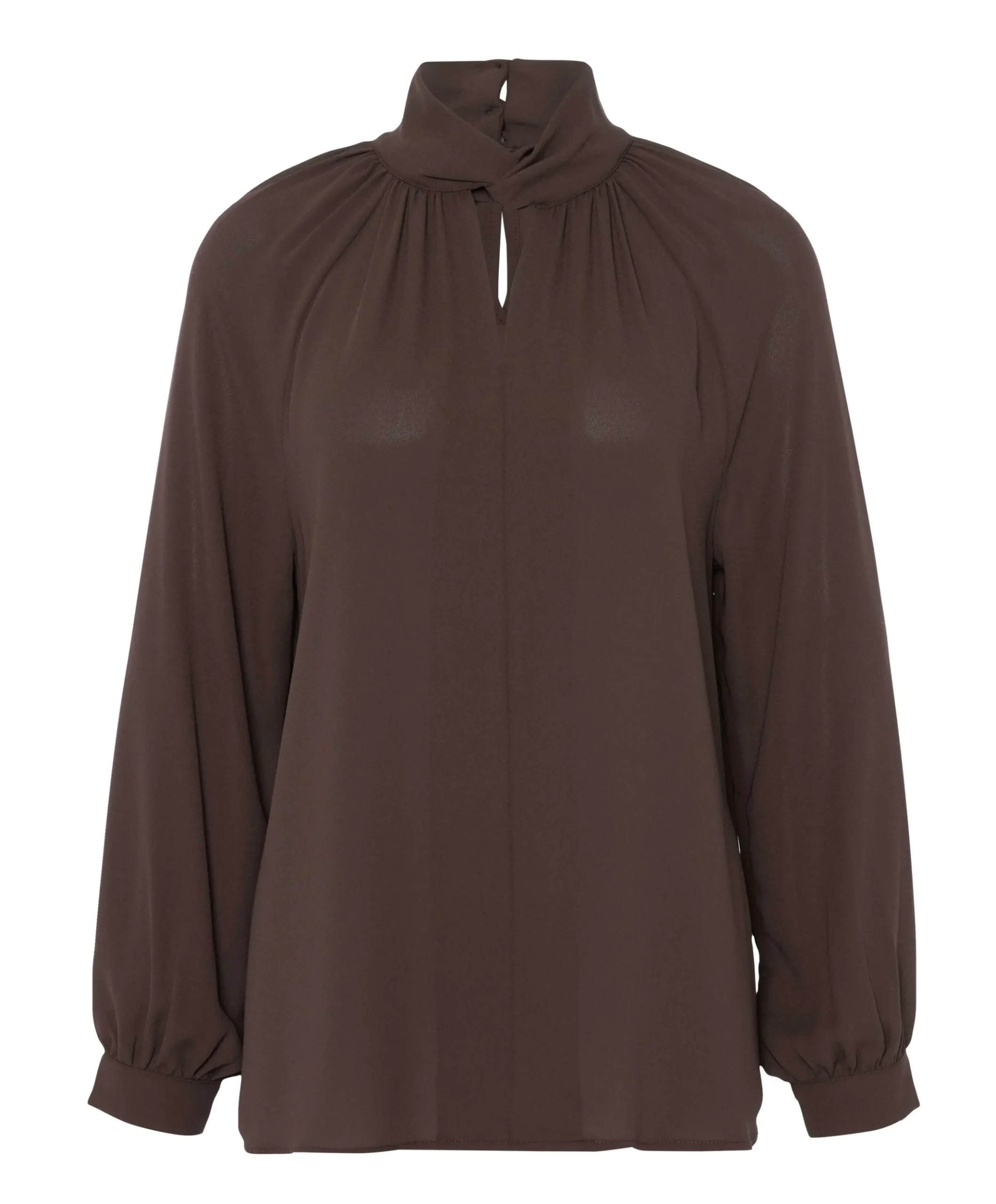 Dames blouse bruin