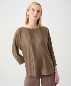 Dames blouse bruin