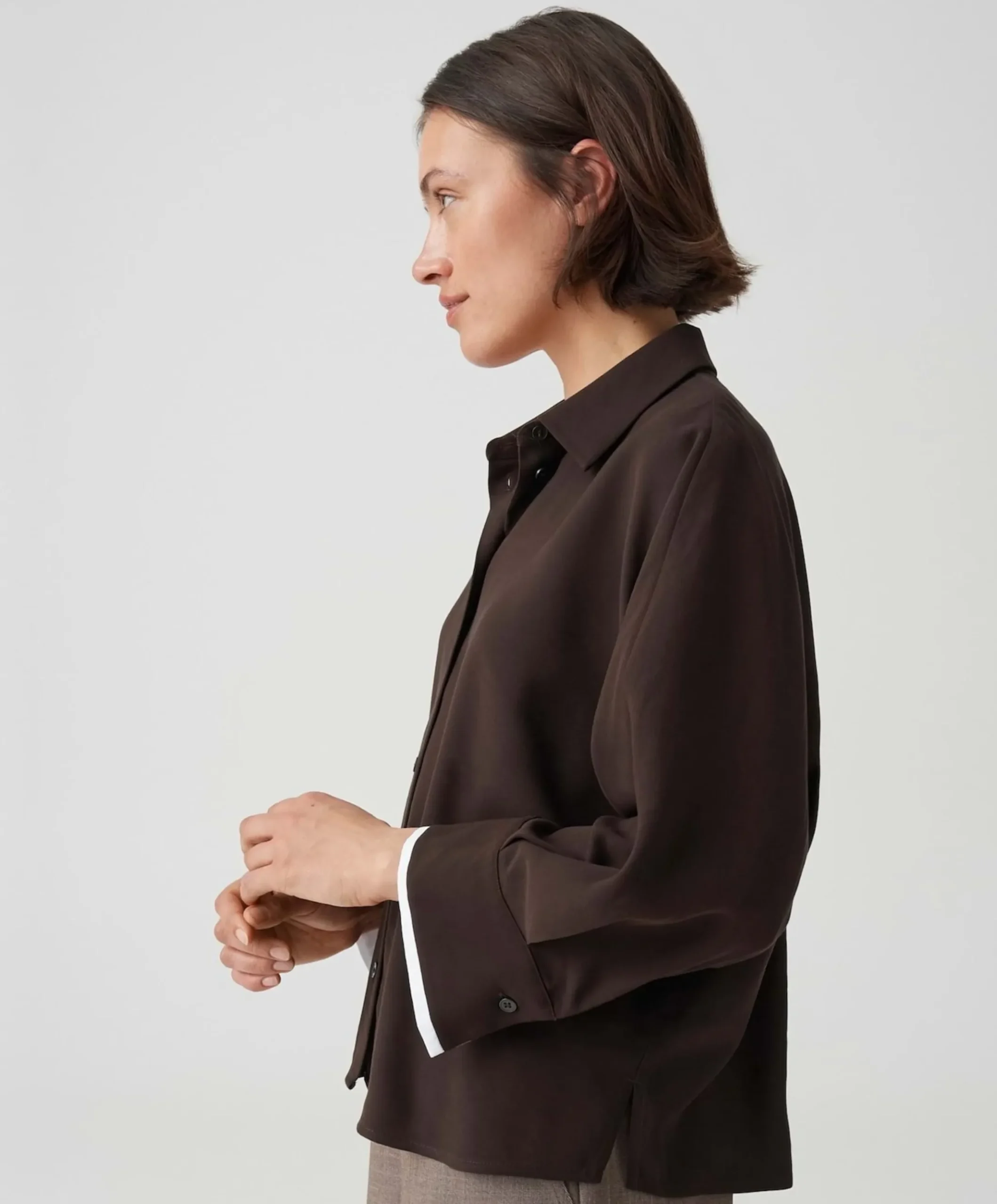 Dames blouse bruin