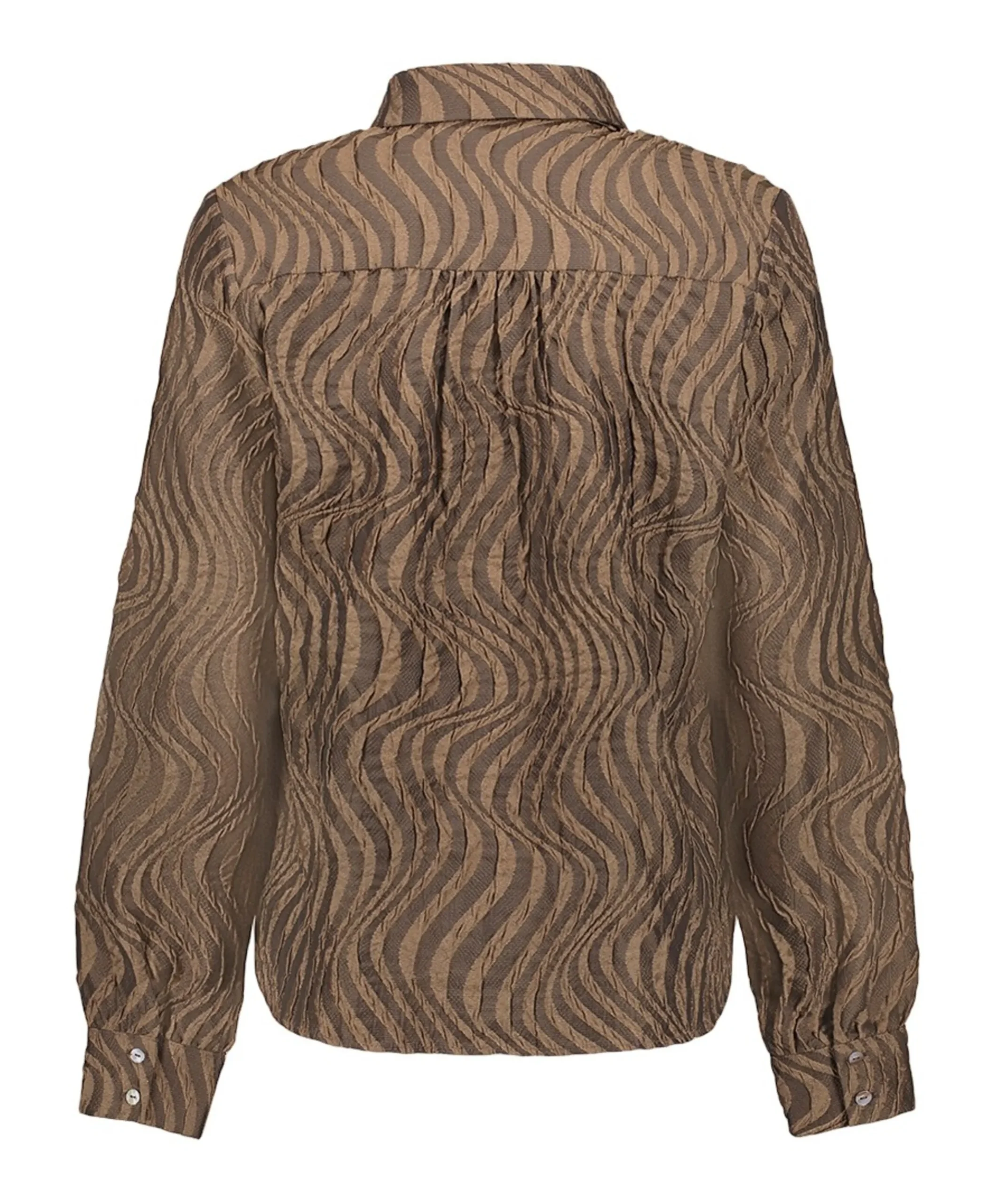 Dames blouse bruin