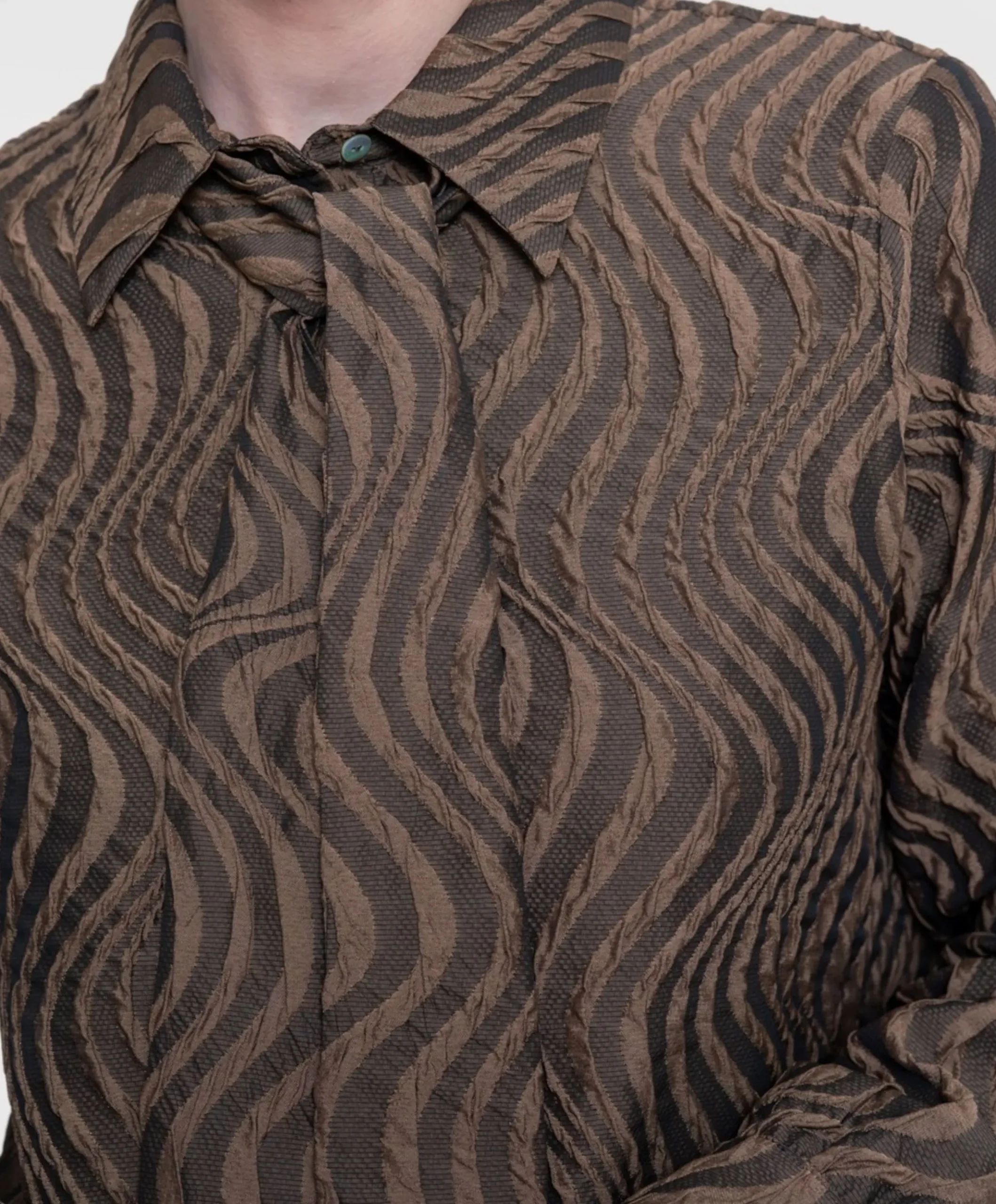 Dames blouse bruin