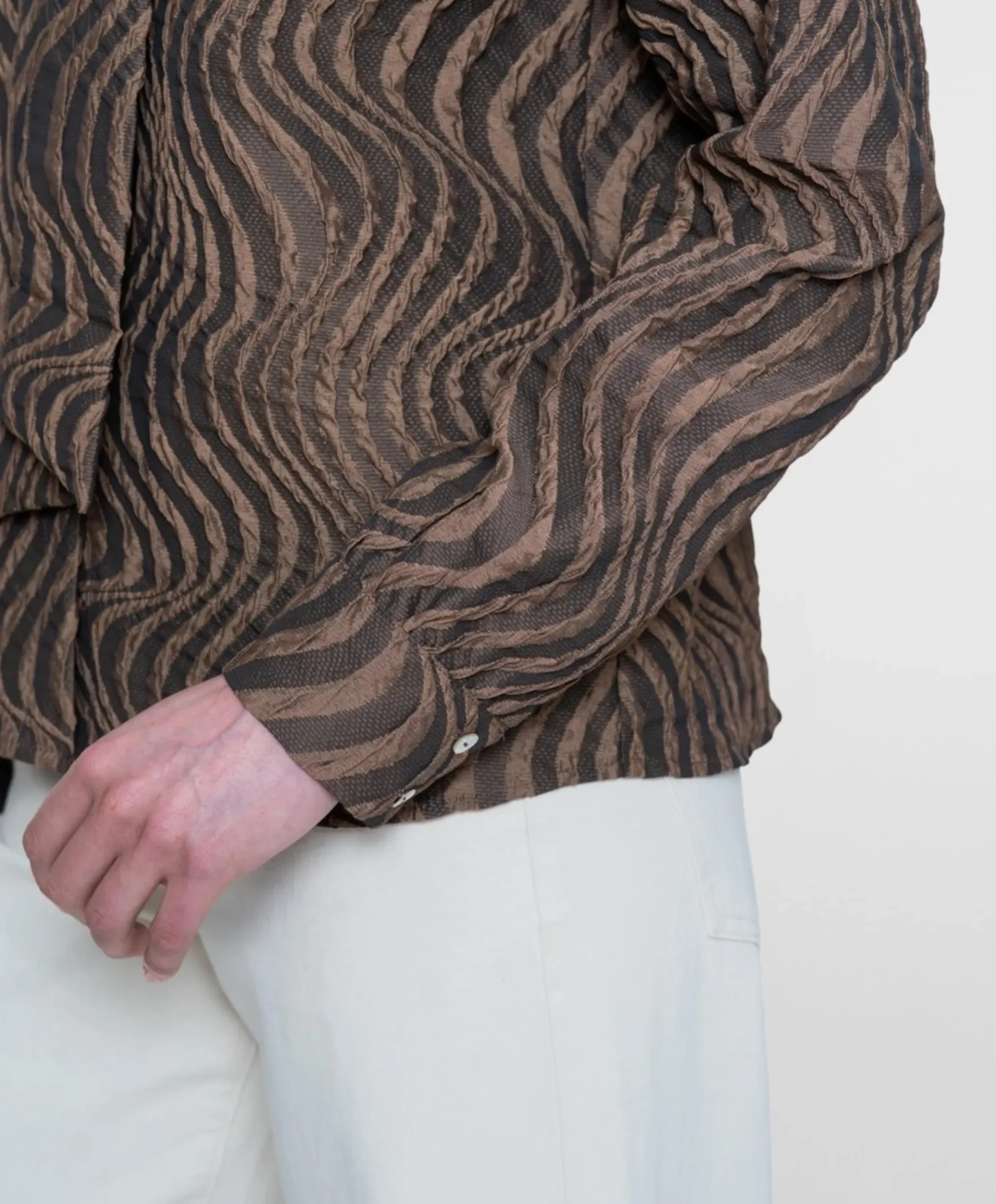 Dames blouse bruin