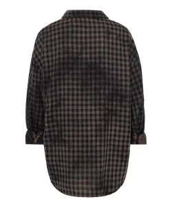 Dames blouse bruin