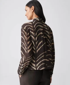 Dames blouse bruin