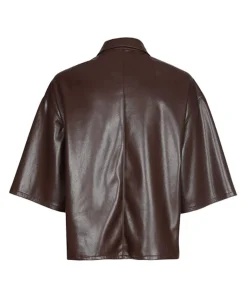 Dames blouse bruin