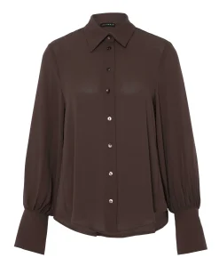 Dames blouse bruin