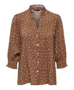 Dames blouse bruin
