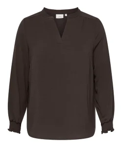 Dames blouse bruin