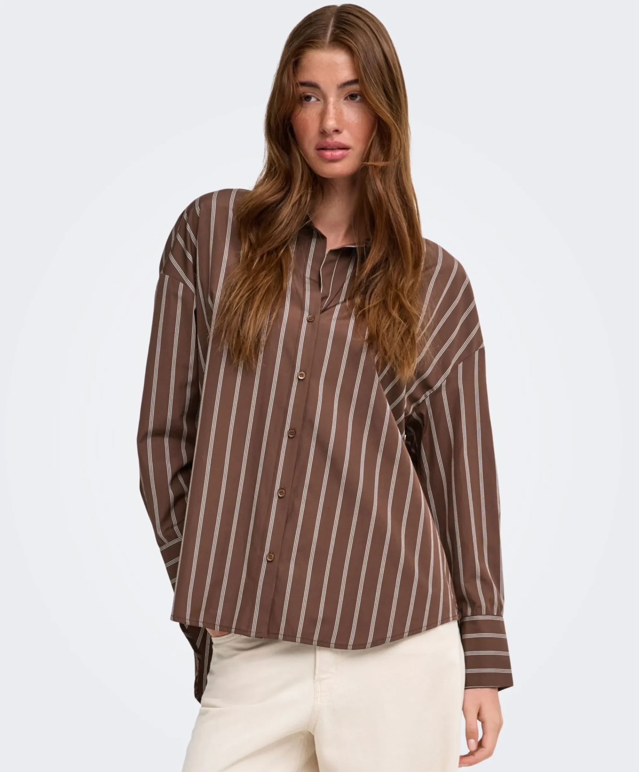 Dames blouse bruin