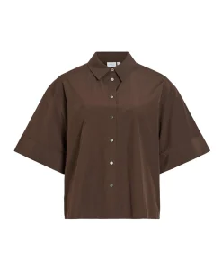 Dames blouse bruin