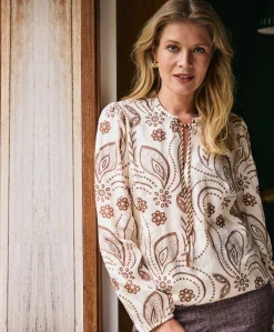Dames blouse ecru