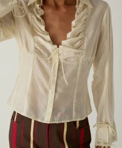 Dames blouse ecru