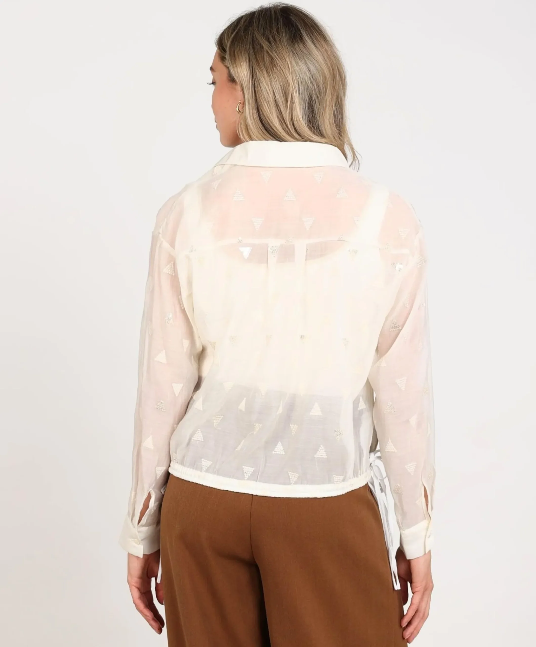 Dames blouse ecru