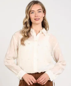 Dames blouse ecru