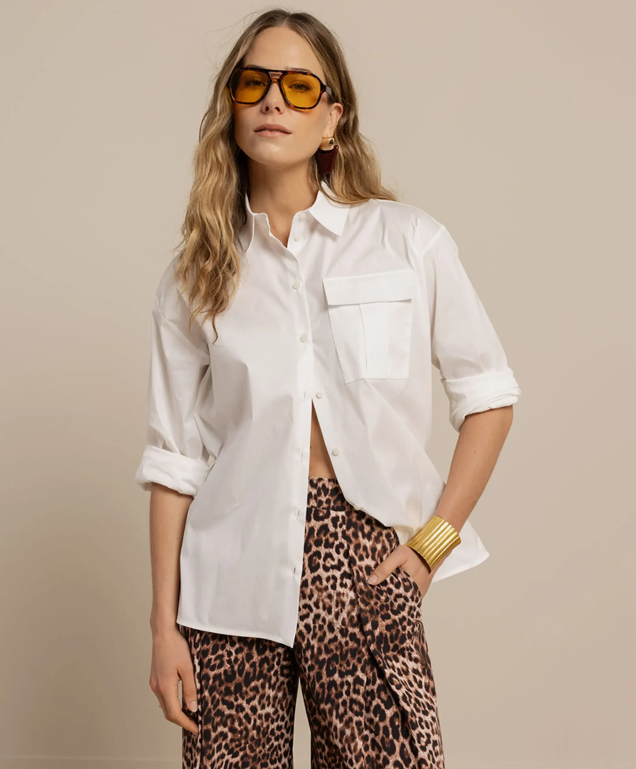Dames blouse ecru