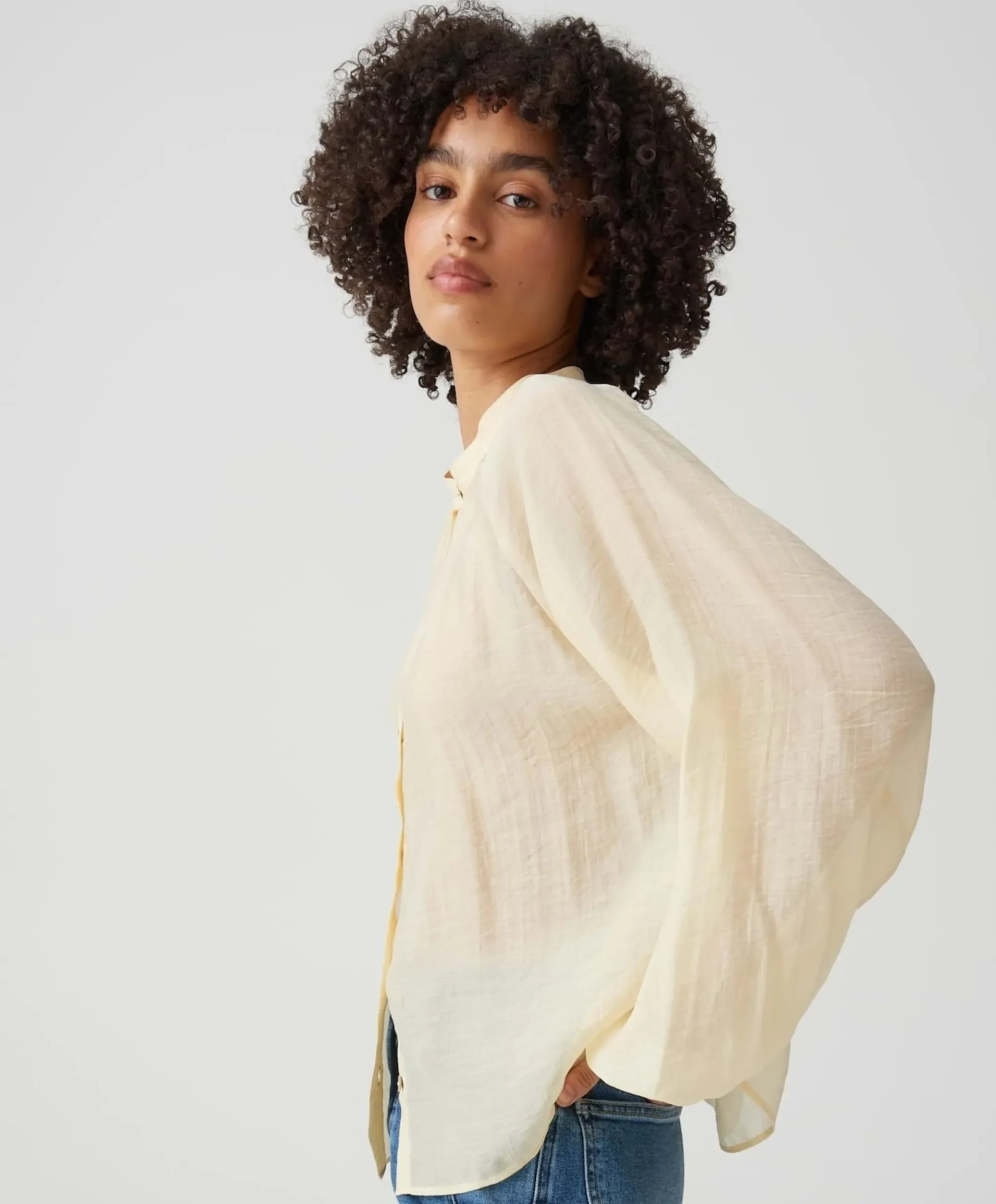 Dames blouse geel