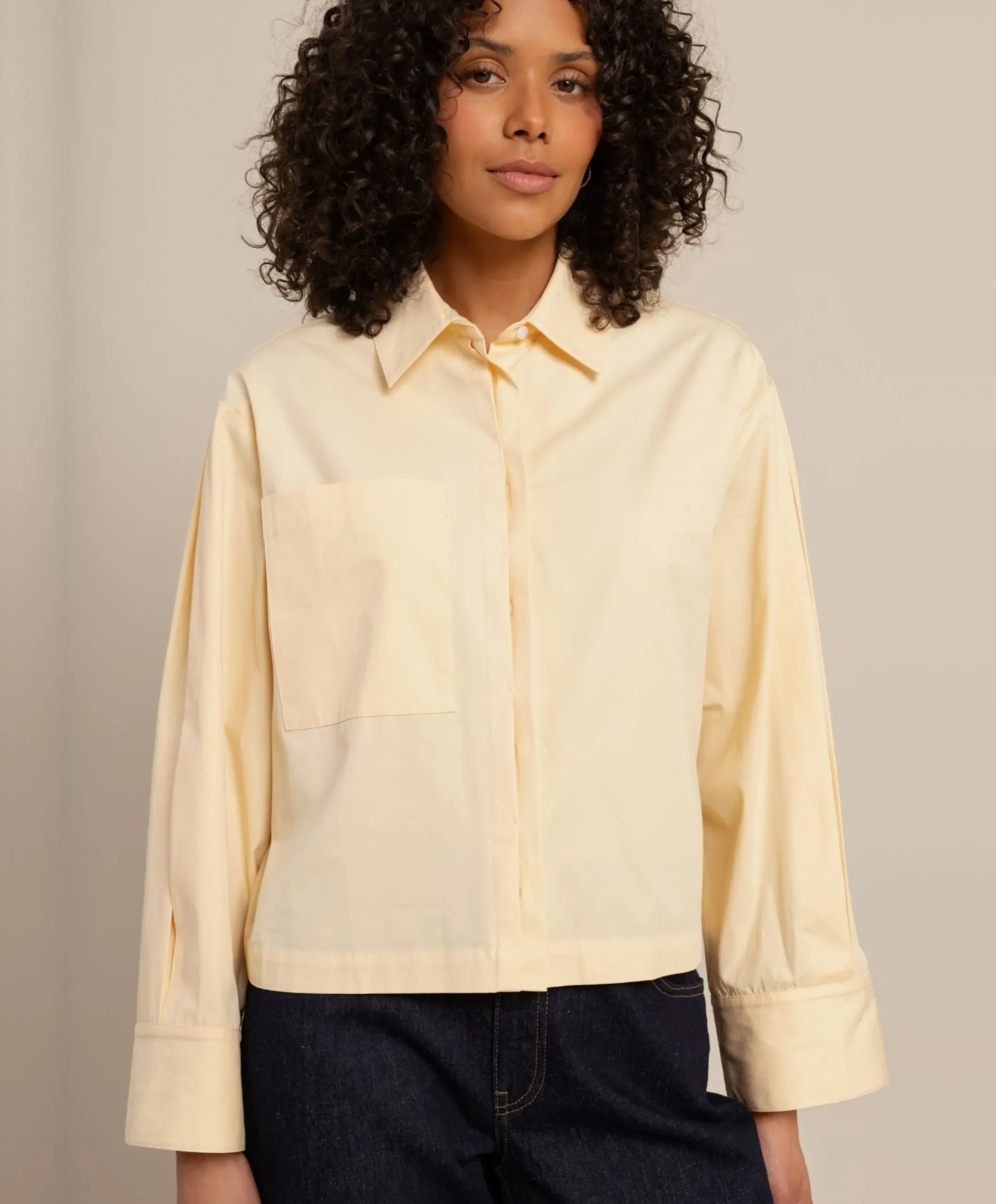 Dames blouse geel