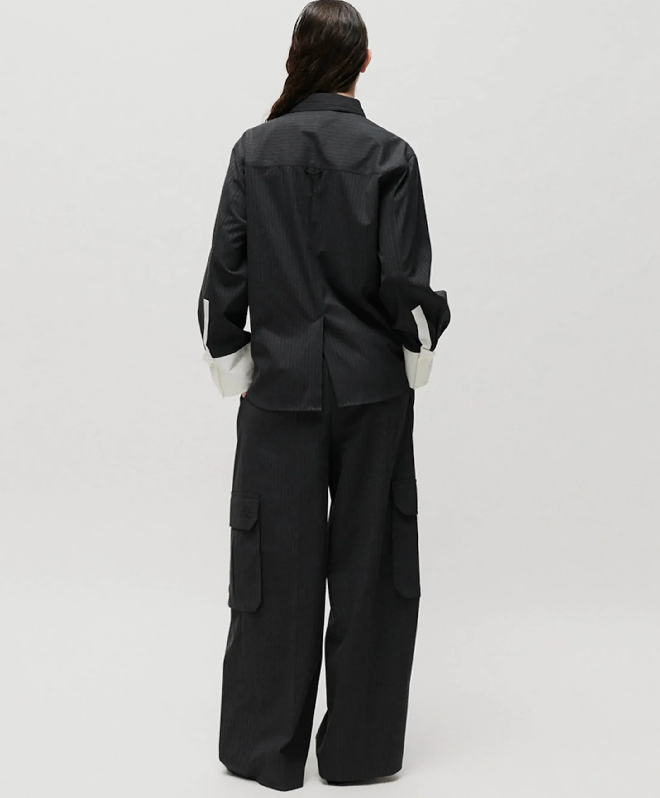 Dames blouse grijs