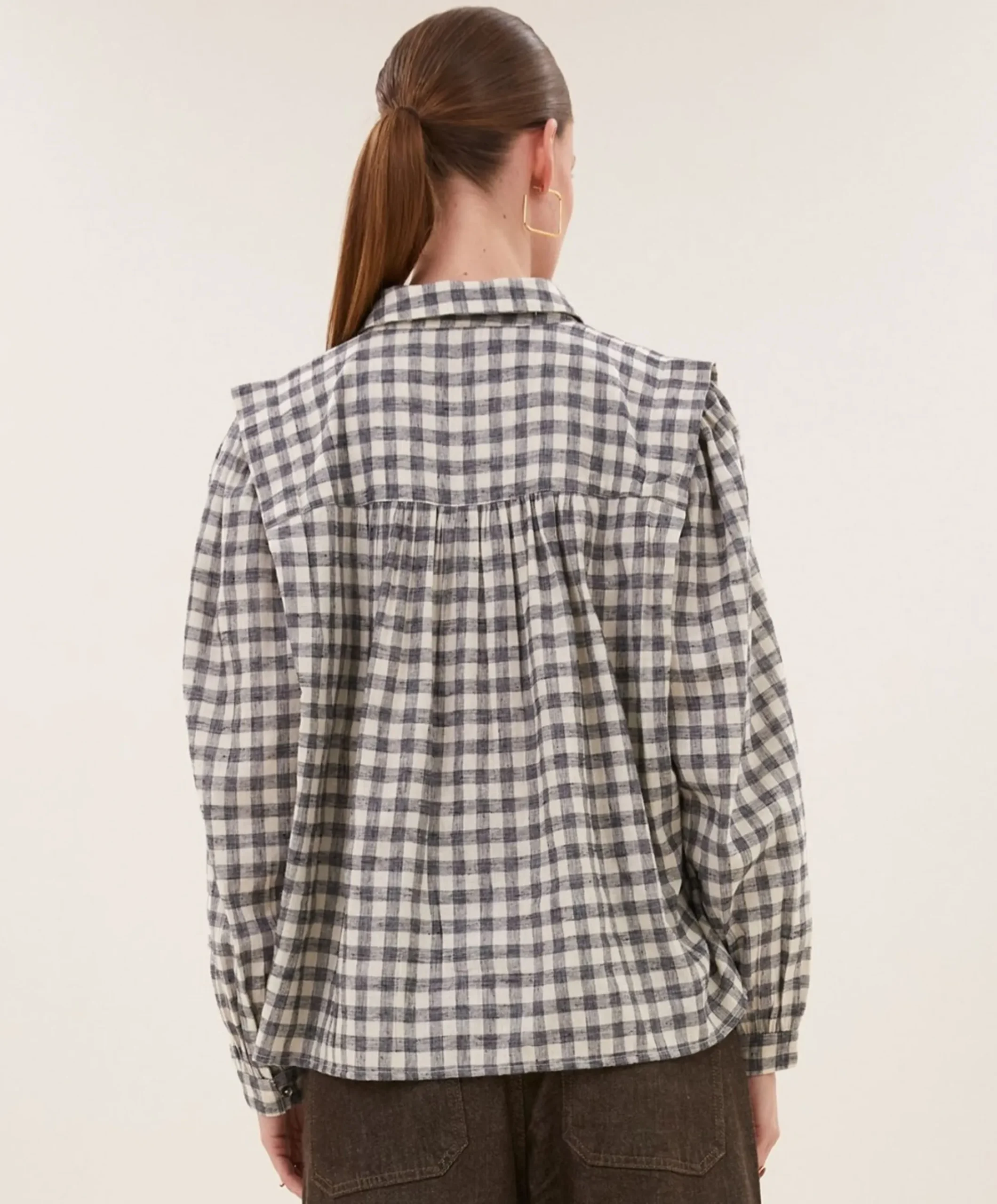 Dames blouse grijs