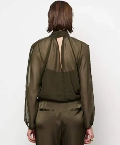 Dames blouse groen